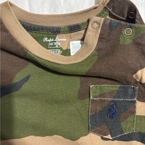 Ralph Lauren Camo Baby Onesie